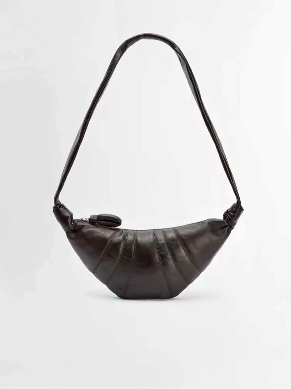 Lemaire shoulder bag dark chocolate